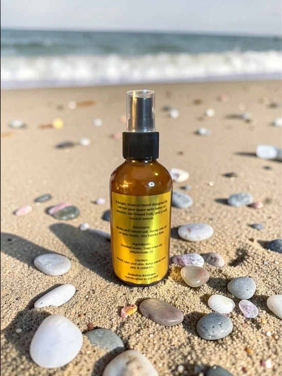 4oz Caribbean Breeze Room & Linen Spray Tropical Coconut Beach Scent - Picture 2 of 2